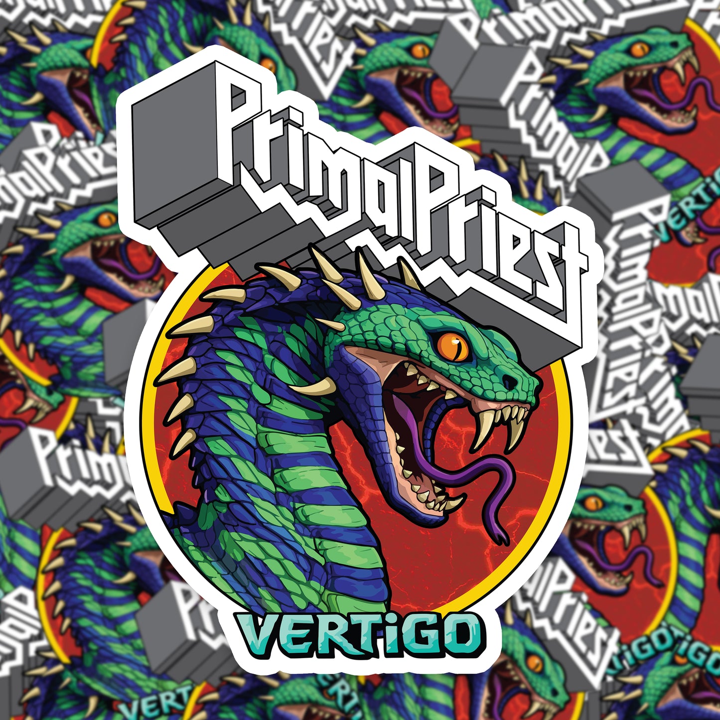 Primal Priest: Raging for Vengeance (Vertigo) Sticker