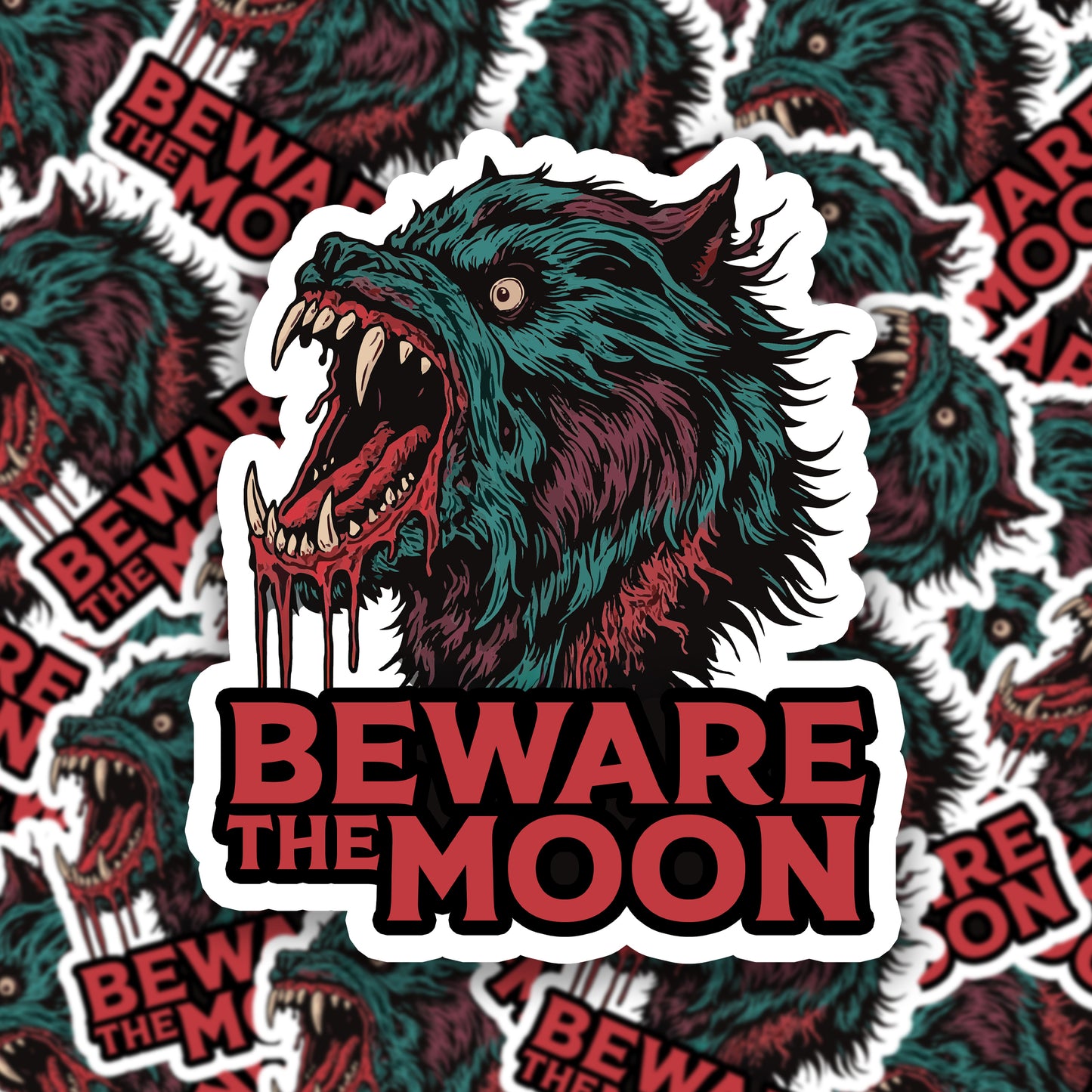 Beware The Moon Sticker