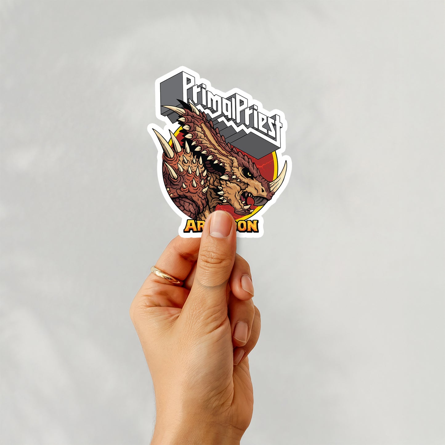 Primal Priest: Raging for Vengeance (Armadon) Sticker